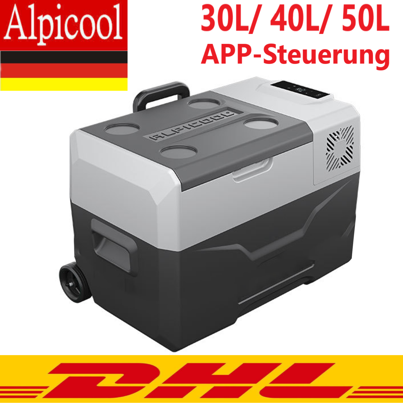 (Ebay) Kompressorkühlbox mit App-Steuerung - tragbar fürs Auto / Wohnmobil / Camping