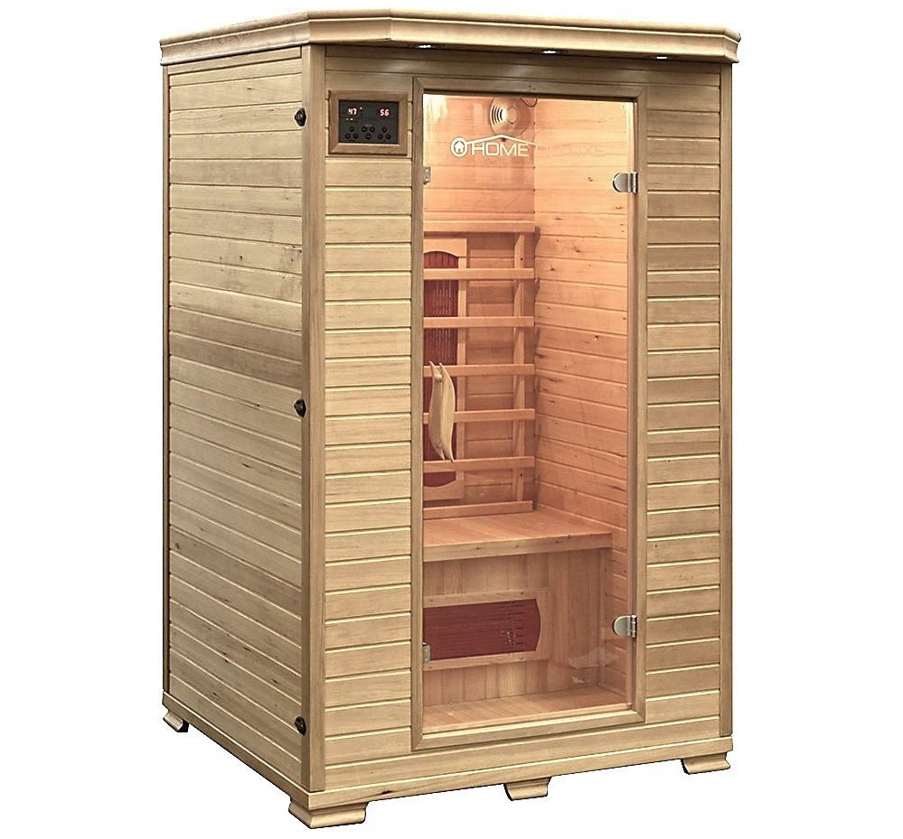 Home Deluxe RedSun M für 695€ - Infrarotkabine aus Massivholz