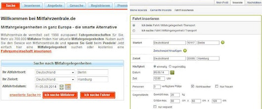 Mitfahrgelegenheiten im Vergleich | Mitfahrgelegenheit.de, BlaBlaCar, Mitfahrzentrale.de