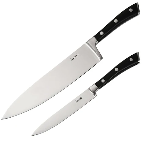 Aicok Edelstahl Klinge Messerset (20cm +12cm) für 9,98€