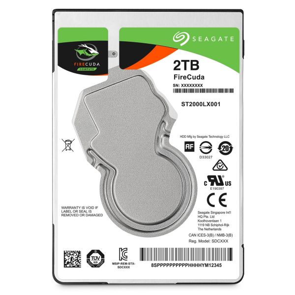 2 TB Seagate FireCuda SSHD ST2000LX001 für 92,89 EUR inkl. Versand