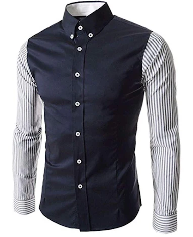 Herren Business Hemd Langarm Streifen