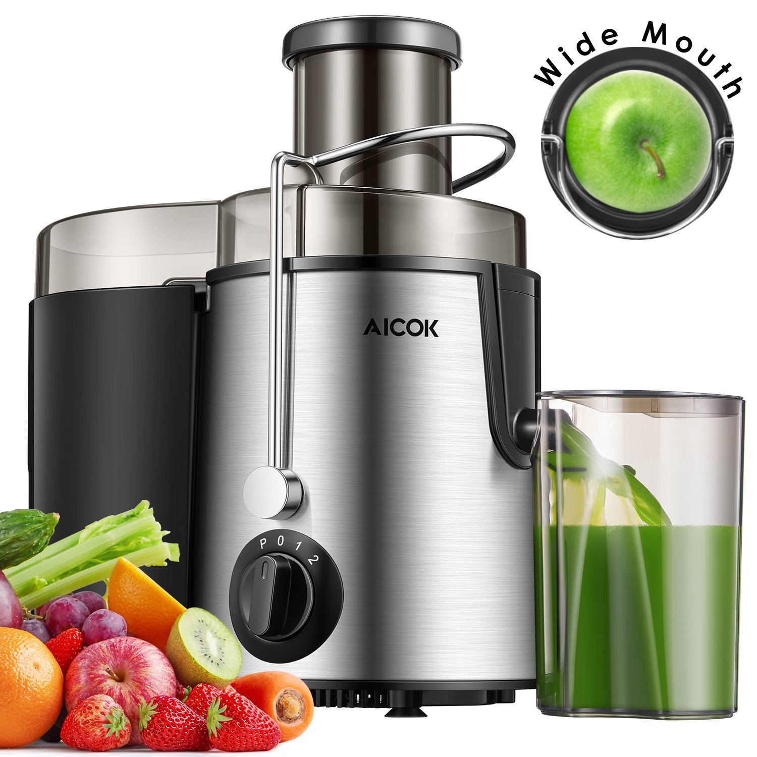 Aicok 65mm Zentrifugaler Entsafter 400W nur 22,99€ statt 45,99€