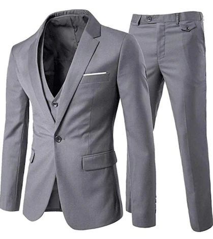 Herren Regular Fit Business Anzüge 3-Teilig in 9 Farben für 76,99€(Statt 109,99€)