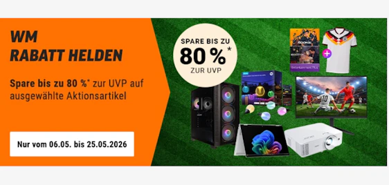 ⚽️ NBB WM Rabatt Helden: Technik-Highlights bis zu 80% reduziert!