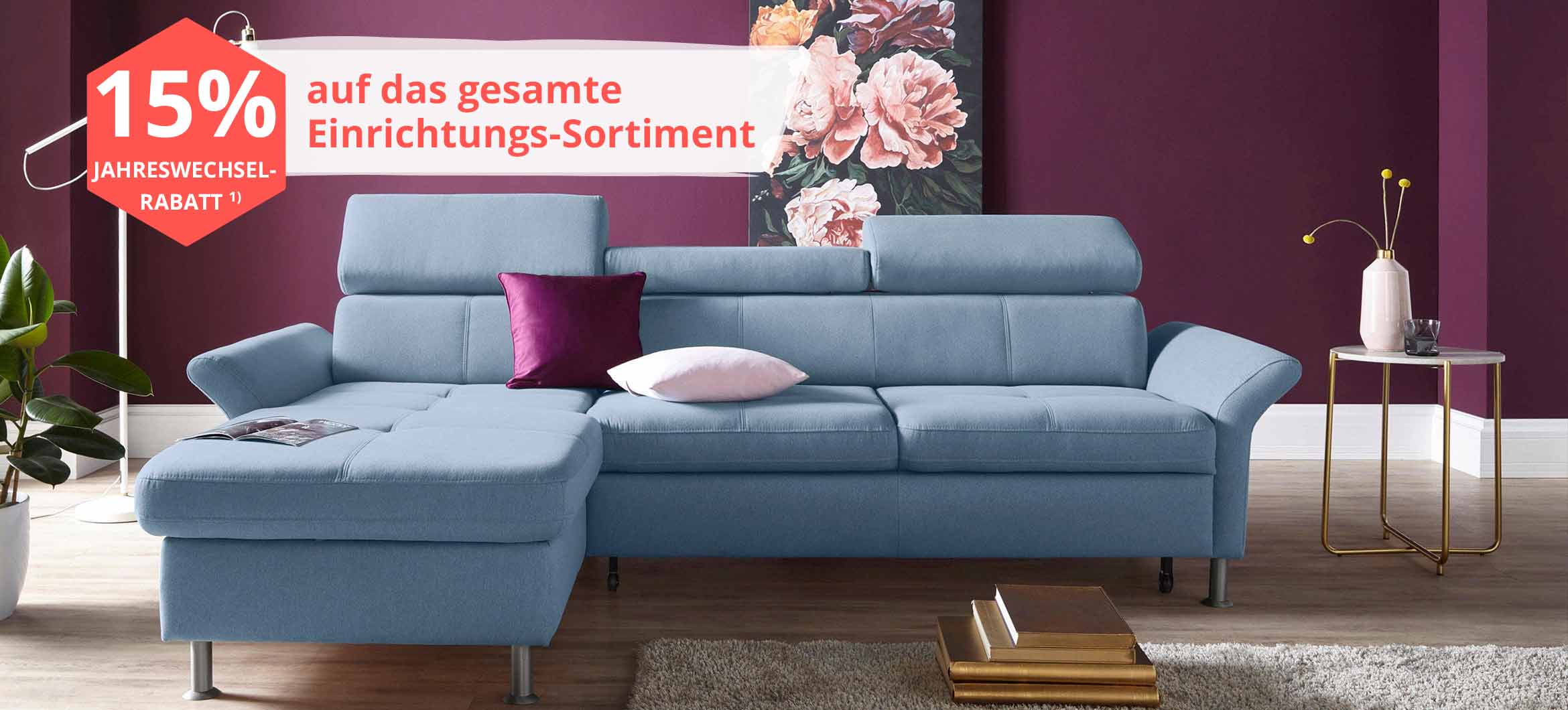 15% Rabatt auf im Neujahrs-Sale bei Yourhome - versandkostenfrei ab 50€ MBW