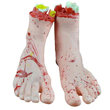 1 Paar Simulierte Gebrochene Hände/Füße blutig Tricky Toy Halloween Horror Props Bar Bürodekoration