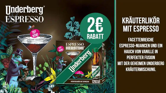 Scondoo: 2 € Cashback beim Kauf von Unterberg Espresso