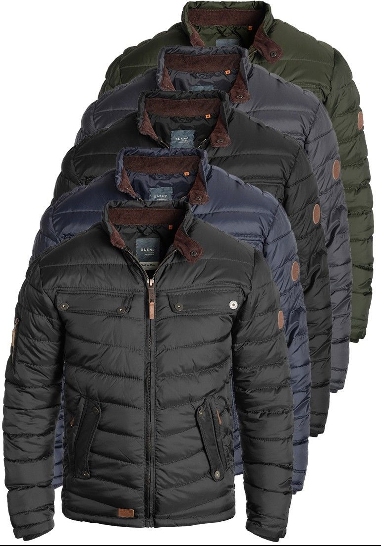 BLEND Camaro Herren Übergangsjacke Steppjacke mit Stehkragen Neu mit Etikett