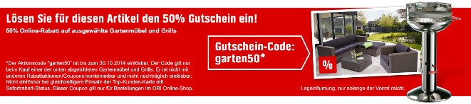 OBI 50 Prozent Rabatt schnaeppchenfuchs