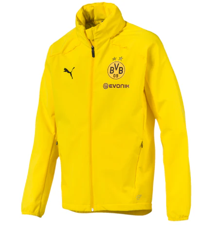 Puma BVB Borussia Dortmund für 22€ - Herren-Regenjacke mit verborgenen Seitentaschen
