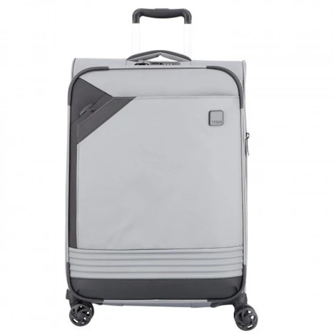 32% Nachlass auf Titan Foxx 4-Rollen-Trolley 68 cm silver/black