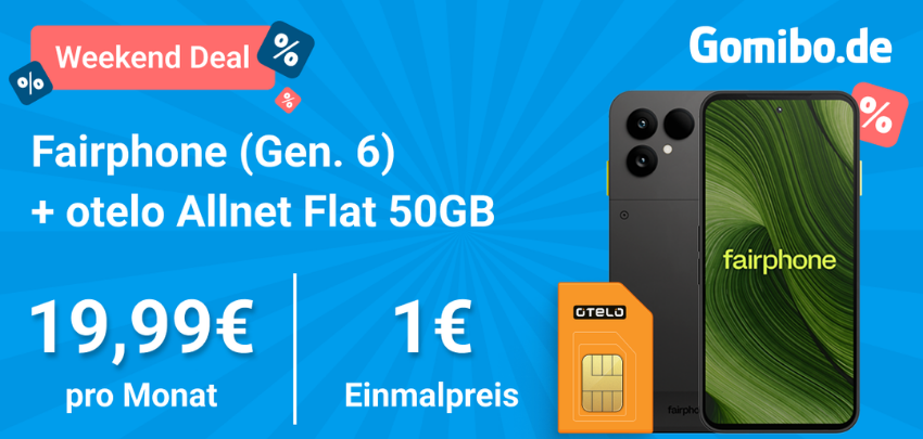 Effektiv GRATIS + 93€ GEWINN 📱🤑 Fairphone 6 mit 50GB Vodafone-Tarif | Noch günstiger - nur bis Montag, 12 Uhr ⏰
