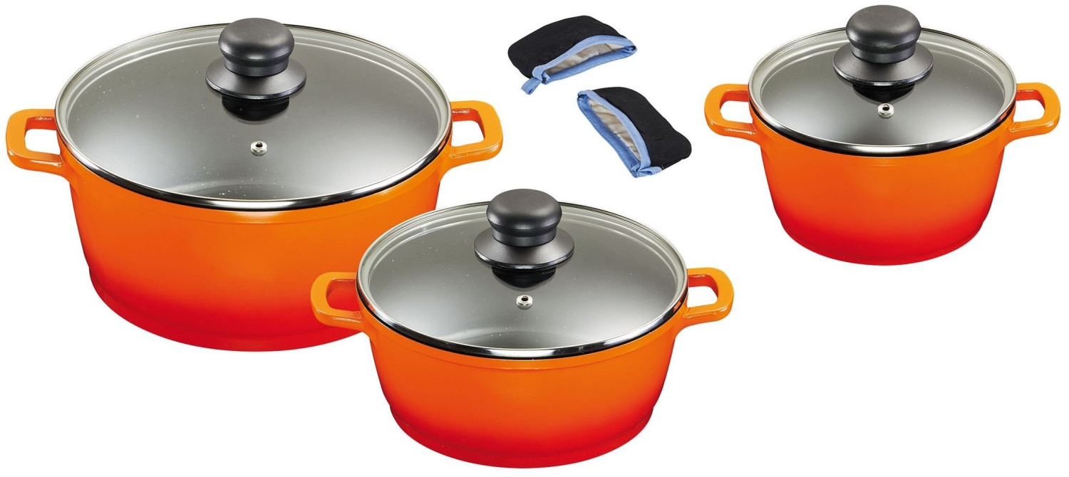 Aktion: King Topf-Set (Set 8-tlg) orange 19% günstiger