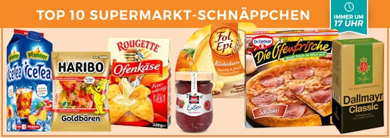 Top 10 Supermarkt Schnäppchen der KW 13 - z. B. 2 Liter Pfanner Eistee für 0,95€
