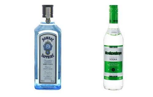 0,7l Bombay Gin + 0,5l Moskovskaya Wodka für 18,83€ inkl. Versand