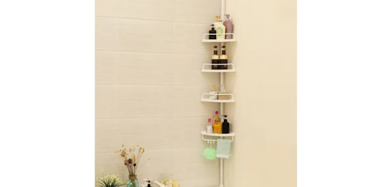 Songmics Duschregal für 17€ - höhenverstellbar zwischen 85-305 cm, 3kg/Ablage