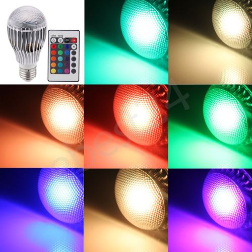 E27 9W Farbwechsel 230V LED Lampe 16 Farben mit FB für 13,59€ -Versandrabatt