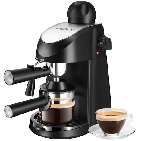 5 bar Dampf-Kaffeemaschine mit Milchschaum Düse, 1-4 Tasse, 900W