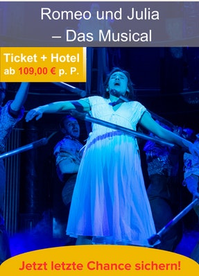 Romeo und Julia – Das Musical inkl. Premium Hotel in Berlin