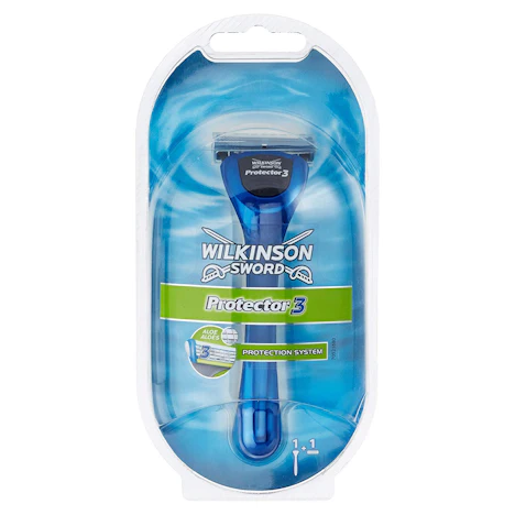 Wilkinson Sword Protector 3 Herren Rasierer mit 1 Rasierklinge