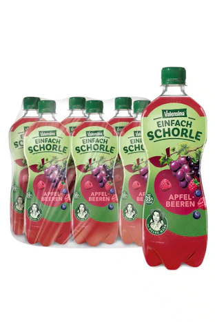 Valensina einfachSchorle Apfel-Beeren im 6er Pack für 3,96 €
