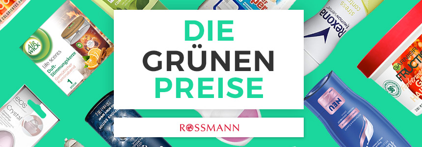 Aktuelle grüne Preise bei Rossmann » Alle Highlights im Überblick