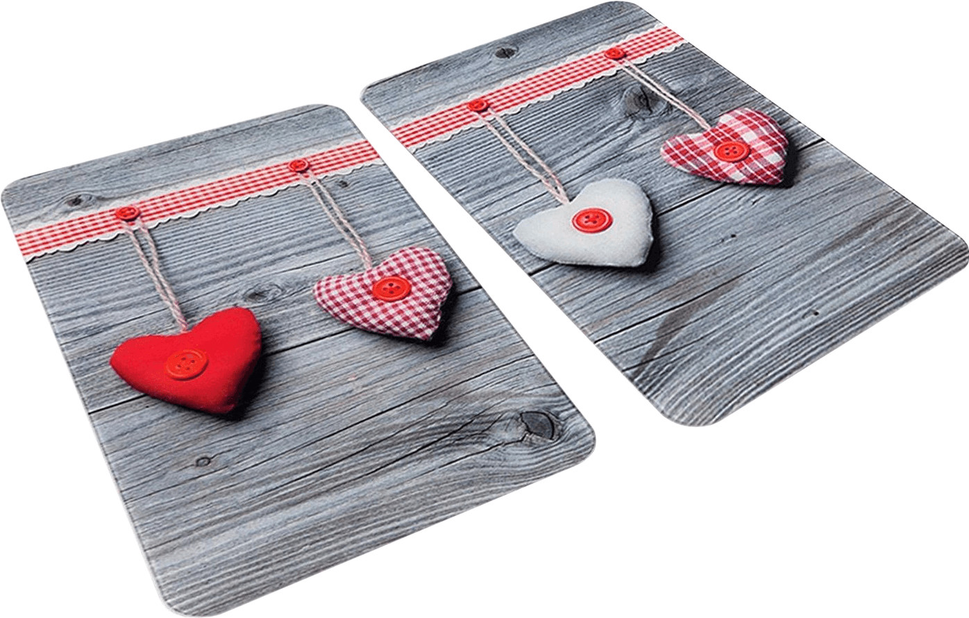 Wenko Abdeckplatten 2er Set  Herzen: Spart 10,21€