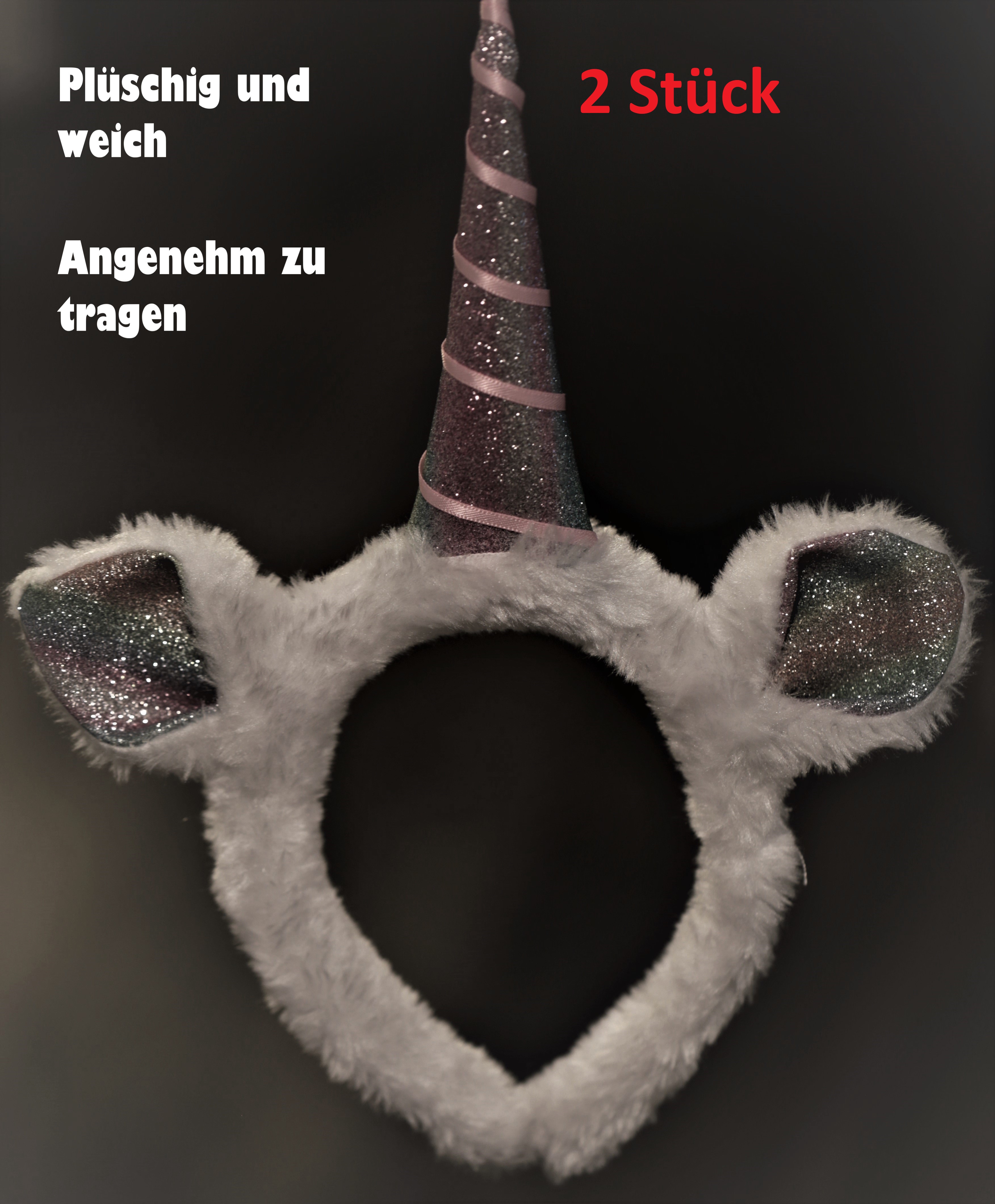 Faschingsaccessoires Einhorn-Haarreifen