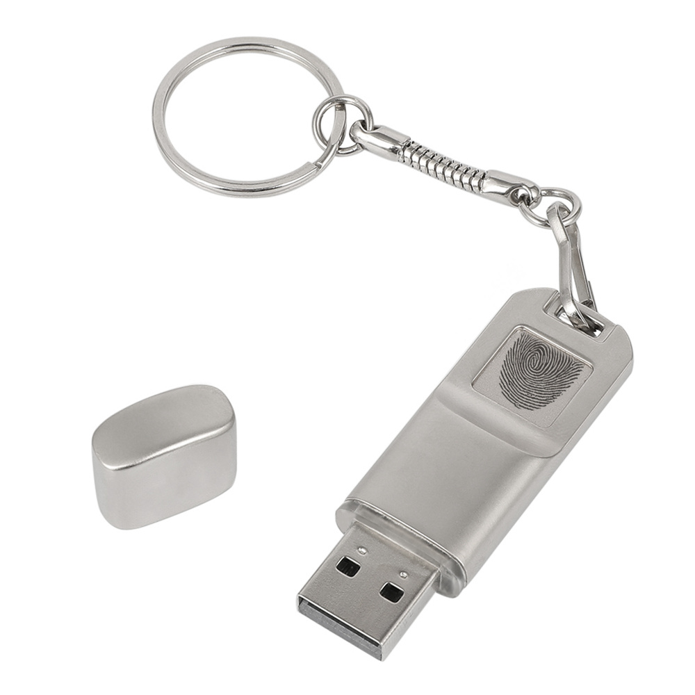 64GB USB 2.0 Flash Drive Fingerabdruck-Verschlüsselung Sicherheit Memory Disk 