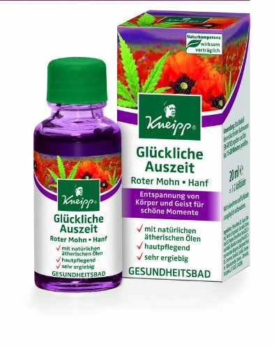 Vorbei! 24 Pack Kneipp Gesundheitsbad Glückliche Auszeit Roter Mohn-Hanf (24 x 20 ml) für 6,16 EUR