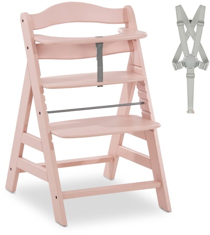 Hauck Alpha Plus für 70€ - Holz-Hochstuhl in Rosé