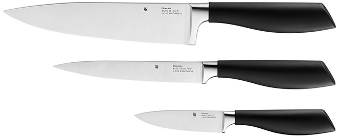 WMF Elements 3er-Messerset für 50€ - Allzweckmesser, Fleischmesser, Kochmesser *UPDATE*