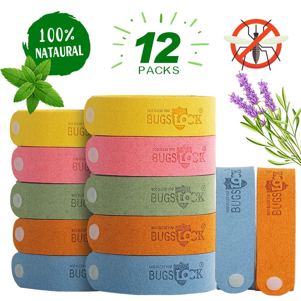 Mückenschutz Armband für Kinder Erwachsene , Mückenarmband Insektenschutz Reusable Repellent Wristband Nachfüllpack Wasserfest