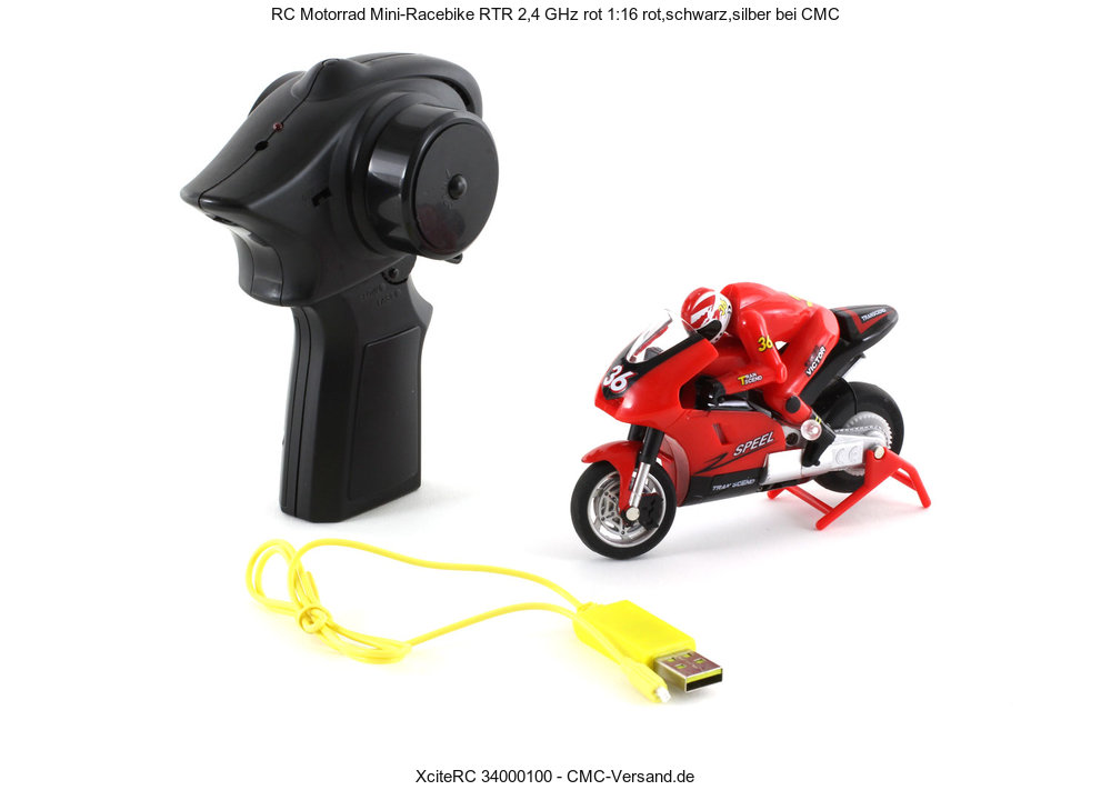 Preisfehler? XciteRC 34000100 - Ferngesteuerter RC Motorrad Mini-Racebike RTR 2.4 GHz für nur 9,90 EUR