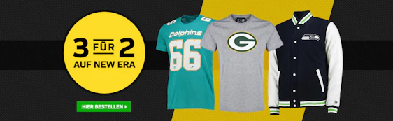3 für 2 auf New Era im NFL Shop - z.B. 3 NFL Caps für 33€