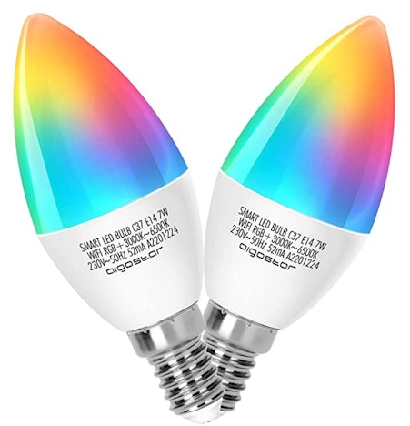 Aigostar E14 Glühbirne, Smart Lampe Wlan Mehrfarbige Dimmbare