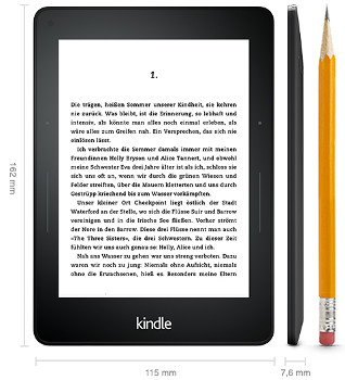 Kindle Voyage WiFi für 144€ - eBook Reader mit E-Ink und Beleuchtung