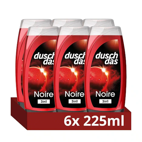 Duschdas Noire im 6er Pack: 3-in-1 Duschgel für 5,41 €