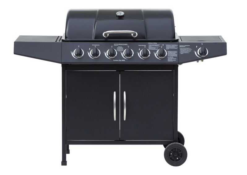 El Fuego Dayton 6+1 für 134€ - Gasgrill mit 6 Hauptbrennern + Seitenbrenner