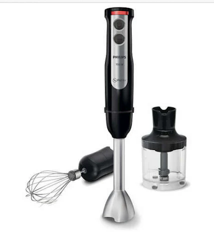PHILIPS Viva Collection HR2632/90 Stabmixer Pürierstab 700W mit Turbo-Funktion inkl. Zubehör