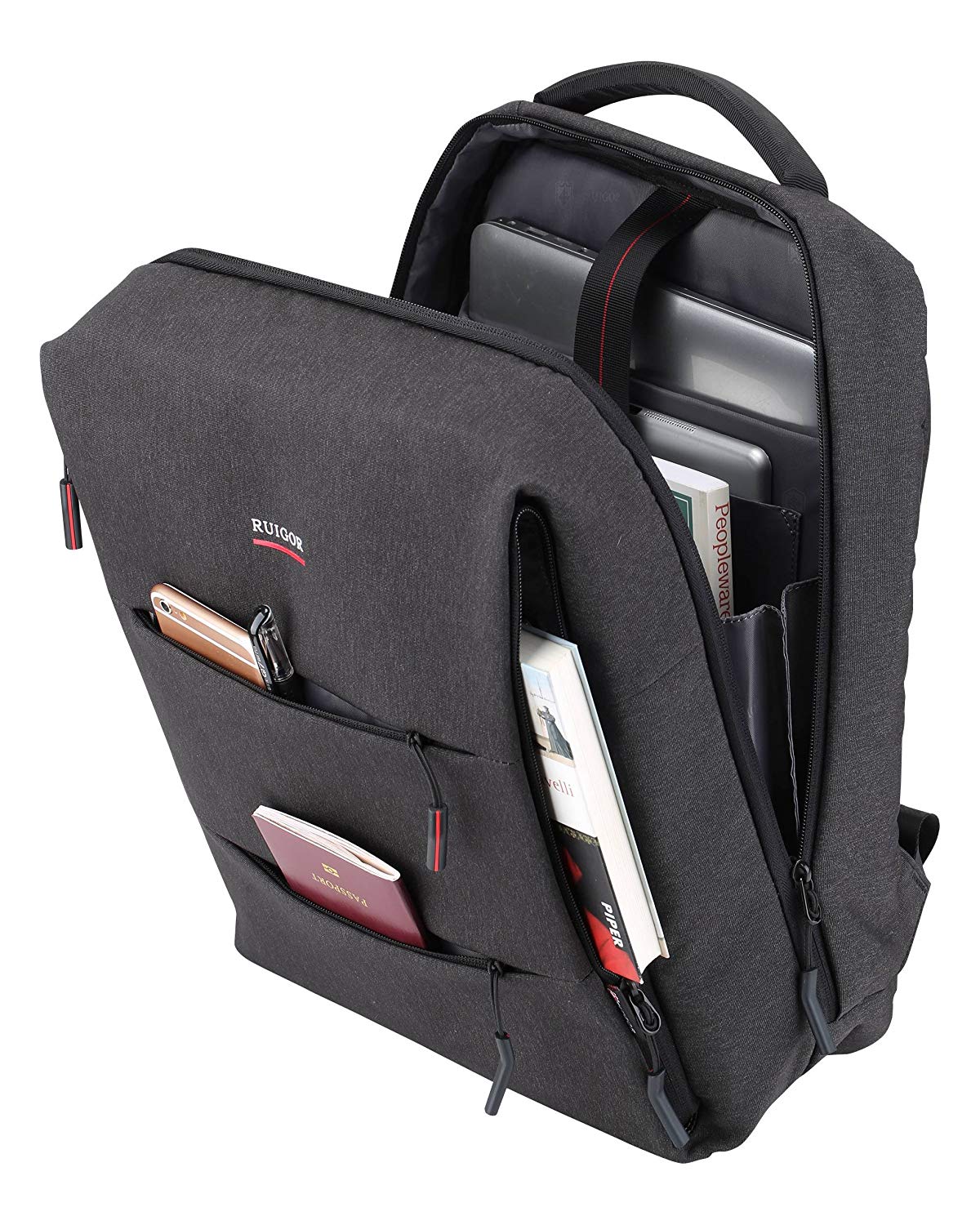 BLITZANGEBOT: Ruigor City 37 Wasserabweisender Rucksack 14 Zoll Laptop- und Tabletfach 15l, mit Safe-Pocket