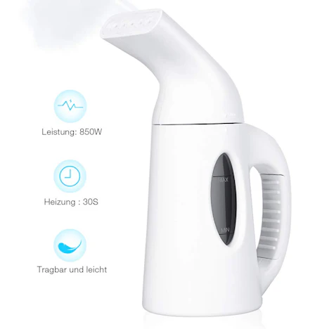 BHY portabler Dampfglätter mit 850W für 10,55€ – ideal für den Urlaub