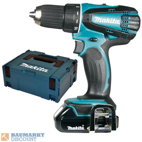 Makita Akkuschrauber DDF456RYJ im Makpac Koffer mit 2 Akkus 18 V und Ladegerät für 179,55 EUR inkl. Versand