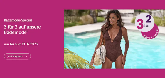 3 für 2 ☀️🔥 Lascana Bademode shoppen
