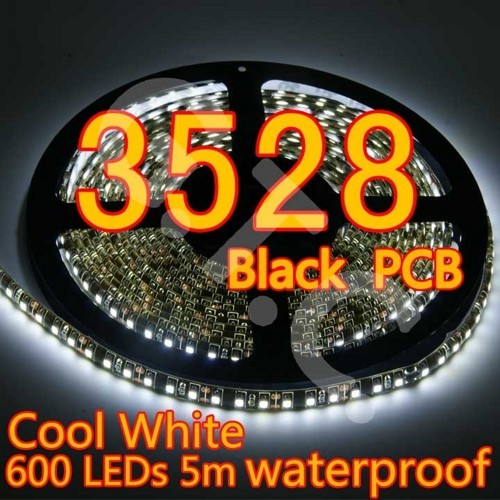 5M 600 SMD LED Strip Streifen Leiste Wasserdicht Kaltweiß für 13,79€ inkl. Versand