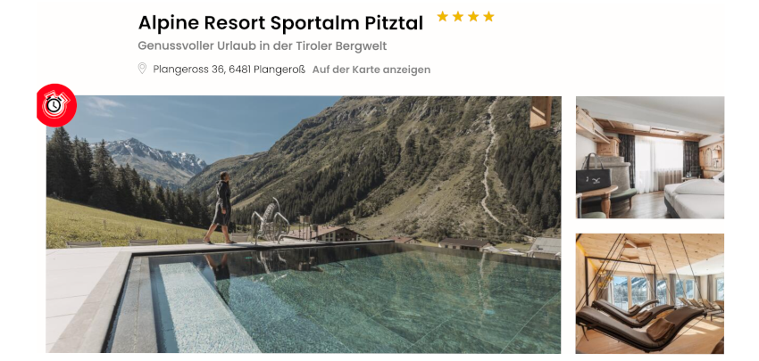 1 Nacht Entspannungsurlaub in der Tiroler Bergwelt 🤩  - Alpine Resort inkl. Verwöhnpension ab 100€ p.P. ⛰️