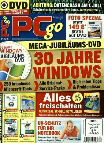 Schnäppchen: Jahresabo PCgo classic DVD um nur 8,95€ anstatt 64,90€ zum einmaligen Sofortkaufpreis!!