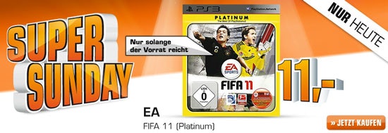 FIFA 11 (PS3) für 11€ + 1,99€ Versand