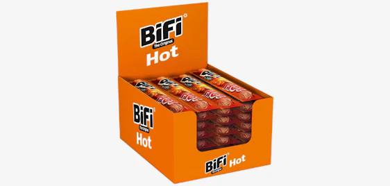 🌶️ 40er-Pack BiFi Hot Salami Sticks für 18€ - luftgetrockneter Wurst Snack To Go
